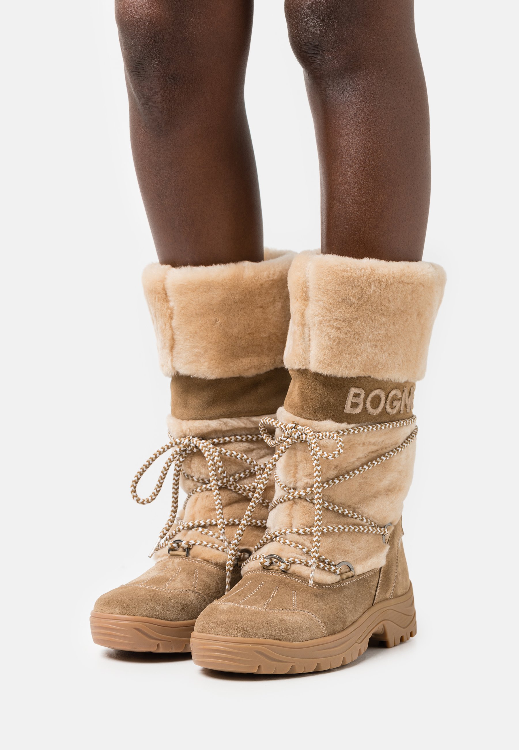 Bogner ALTA BADIA - Botas para la nieve - cognac/marrón claro - Zalando.es