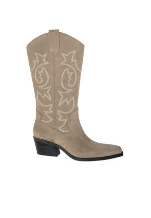 Cowboy/Biker boots - taupe