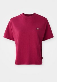 OAKPORT BOXY TEE - Paprasti marškinėliai - tibetan red