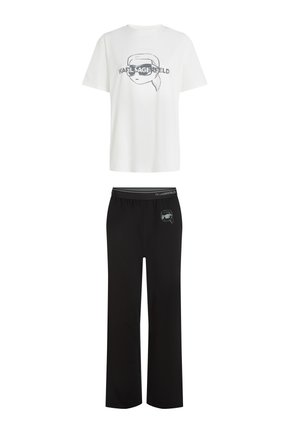 KARL LAGERFELD, IKON LONG - Pyjama - cannoli cream-black