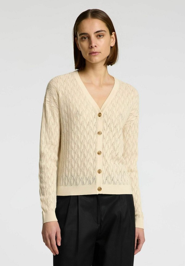 STRUKTUR - Strickjacke - birch