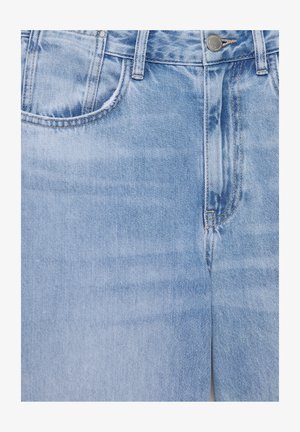 PULL&BEAR, WITH BOWS - WIDE-LEG JEANS - Wide Leg - light-blue denim