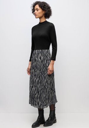 Street One PLISSÉE - Hverdagskjole - schwarz