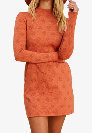 Day dress - mottled orange