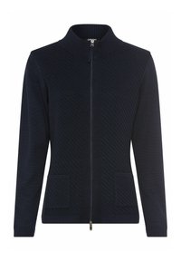 Olsen MIT DIAGONALER ENSTRUKTUR - Strickjacke - dunkelblau