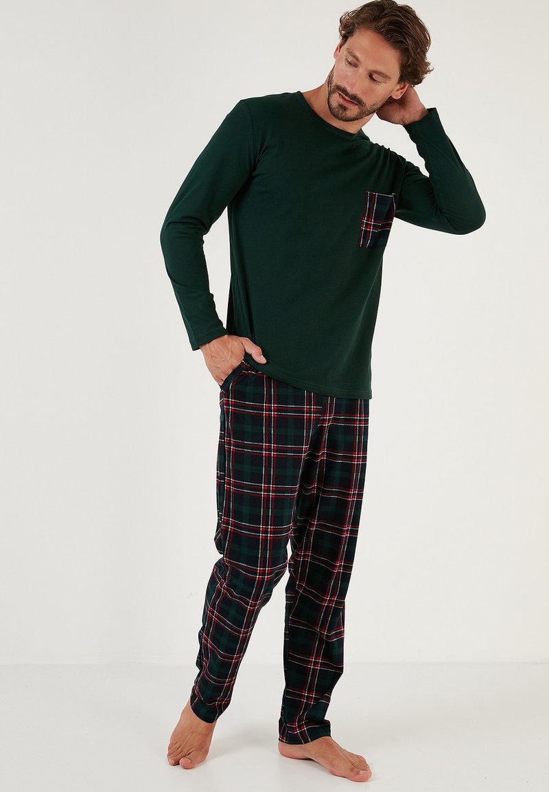 Buratti REGULAR FIT SET - Komplet pidžame - green