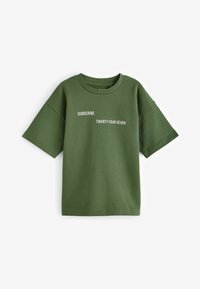 Next RELAXED FIT HEAVYWEIGHT SHORT SLEEVE 3 PACK - Apdrukāts T-krekls - green stone mauve