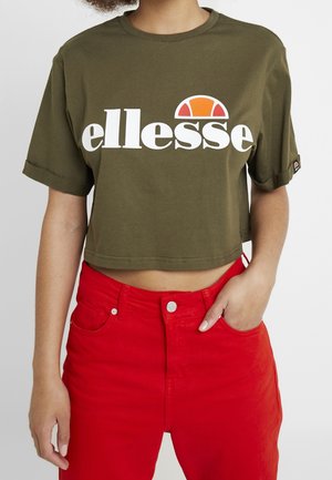 Ellesse Triko s potiskem - khaki