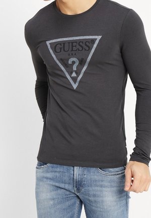 Langærmet T-shirt - dark grey