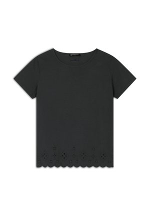 Freddy REGULAR CON RICAMI SANGALLO - Camiseta estampada - black direct dyed