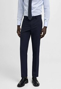 Mango Hlače za moške obleke - dark blue
