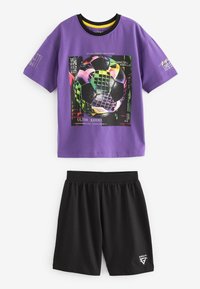 Next 2 PACK SET - Komplet pidžame - black purple football