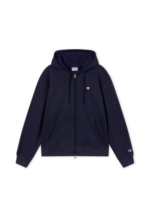 Champion, CHAMPION HOODED FULL ZIP SWEATSHIRT CHAMPION MODERN HERITAGE - Felpa con zip - dark blue