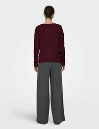 JDY JDYELANORA V NECK - Trui - cabernet