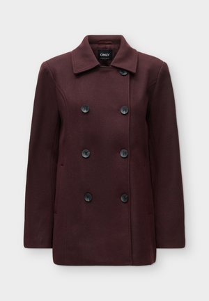ONLY, ONLBLAKE PEACOAT - Късо палто - decadent chocolate/melange