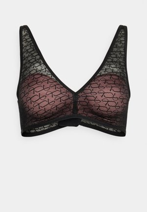 SIGNATURE SHEER - Kaarituettomat rintaliivit - black