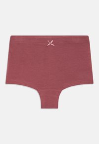 Pamutkeverék hipster fehérnemű halkan rózsaszín árnyalatban, puha derékpánttal és egy finom rózsaszín masnival a hátsó középen.