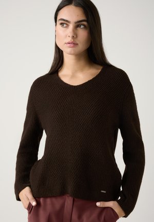 More & More Trui - espresso brown