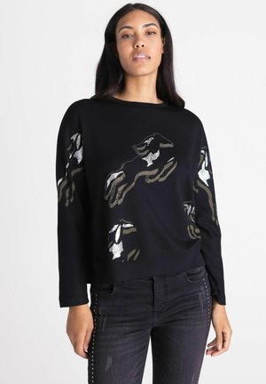 TUZZI, DAMEN - Sweatshirt - schwarz ivory