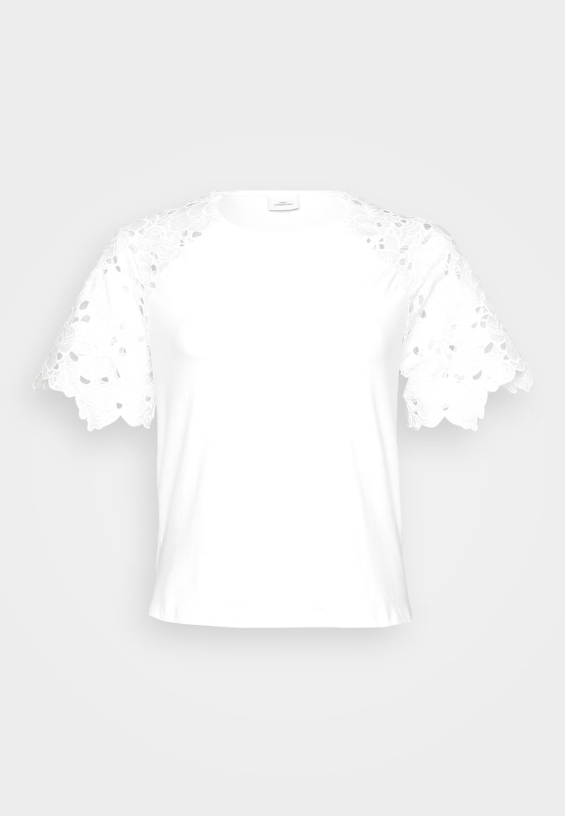 ONLY Carmakoma T-shirt print crème