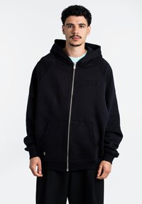 Sudadera con cremallera - black