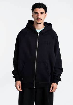 Zip-up sweatshirt - black