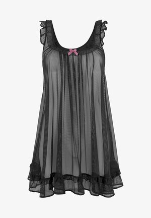 LASCANA Nightie - schwarz-mauve