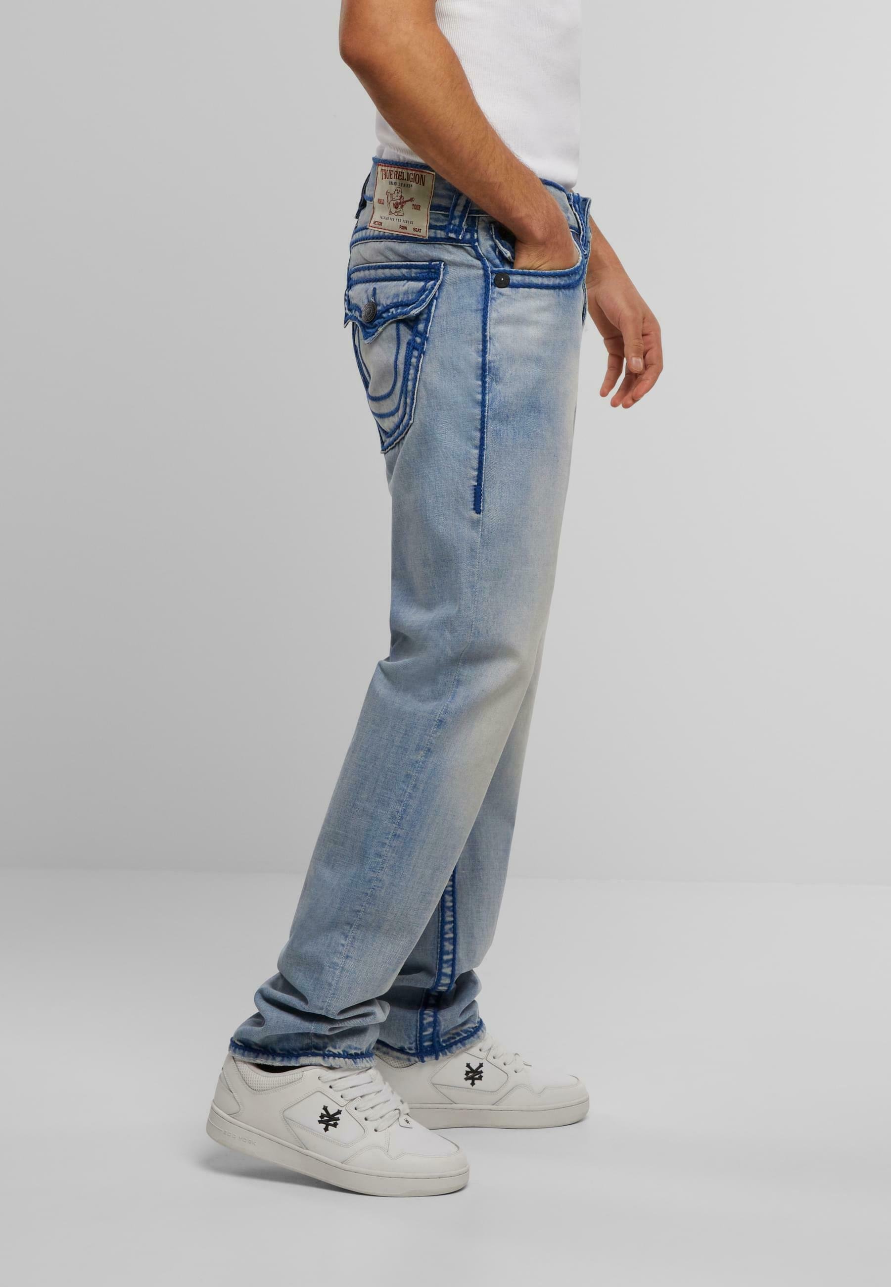 True Religion RICKY ROPE STITCH FLAP - Jeans Straight Leg - light