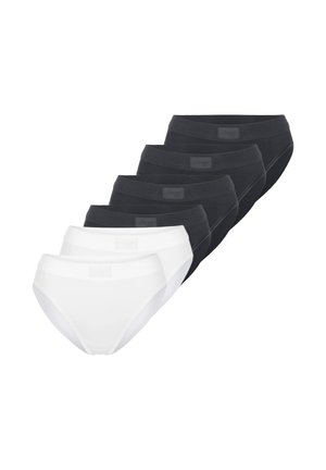 6ER PACK DOUBLE COMFORT TAI  - Briefs - schwarz/weiß
