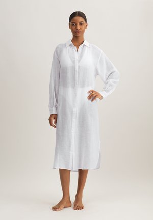 MAXI BOYFRIEND SHIRT - Accessorio da spiaggia - cream white