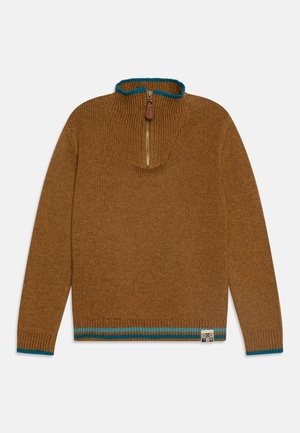 Bonton MALT ZIPPE GARÇON - Pullover - marron ourson
