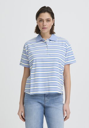 MIRA SS - Polo - blue multi stripe