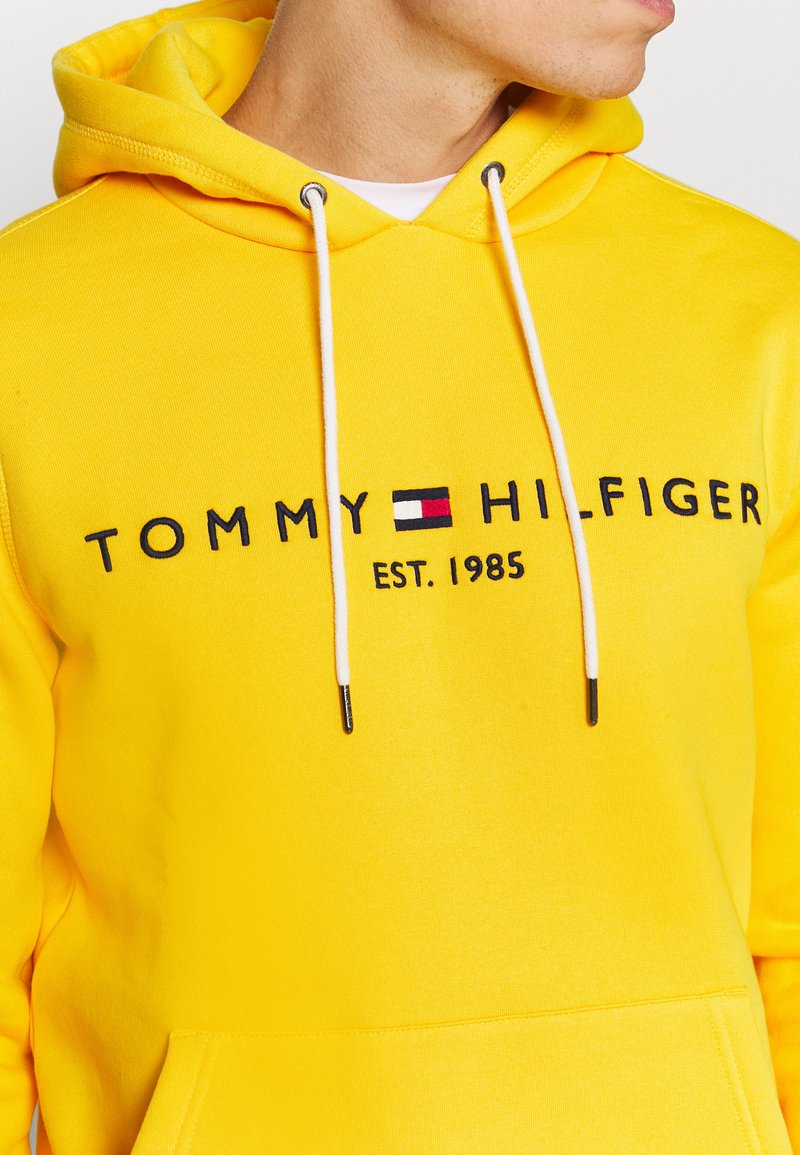 Tommy Hilfiger LOGO HOODY - Hoodie - yellow - Zalando.de