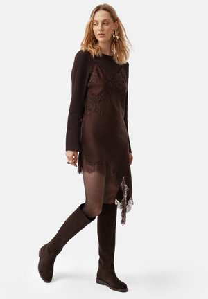 MR JONES MAXI - Stivali sopra il ginocchio - brown