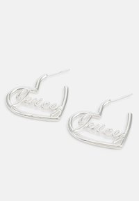 Juicy Couture HEART LARGE HOOP  - Náušnice - silver-coloured
