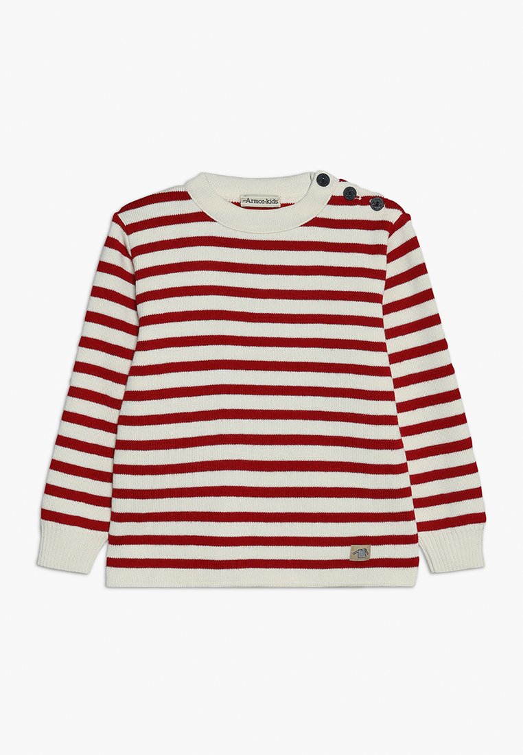 Armor lux FOUESNANT KIDS MARINE - Striktrøje - nature/braise