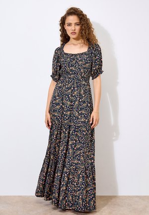 FLORAL PAISLEY MILKMAID - Maxikleid - navy