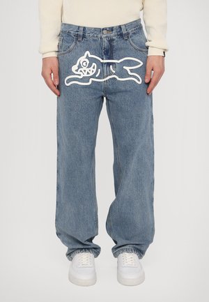 Icecream PANT - Traperice opuštenog kroja - vintage wash blue