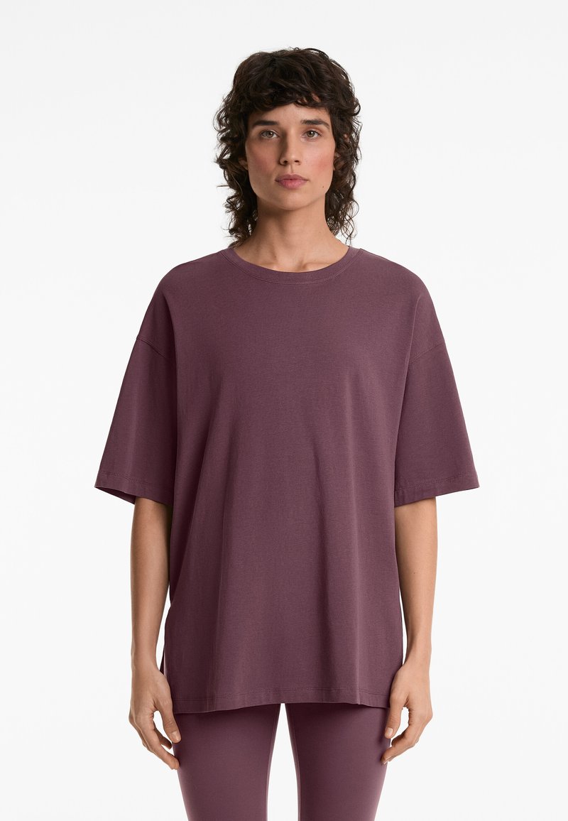 OYSHO Tricou basic - mottled pink