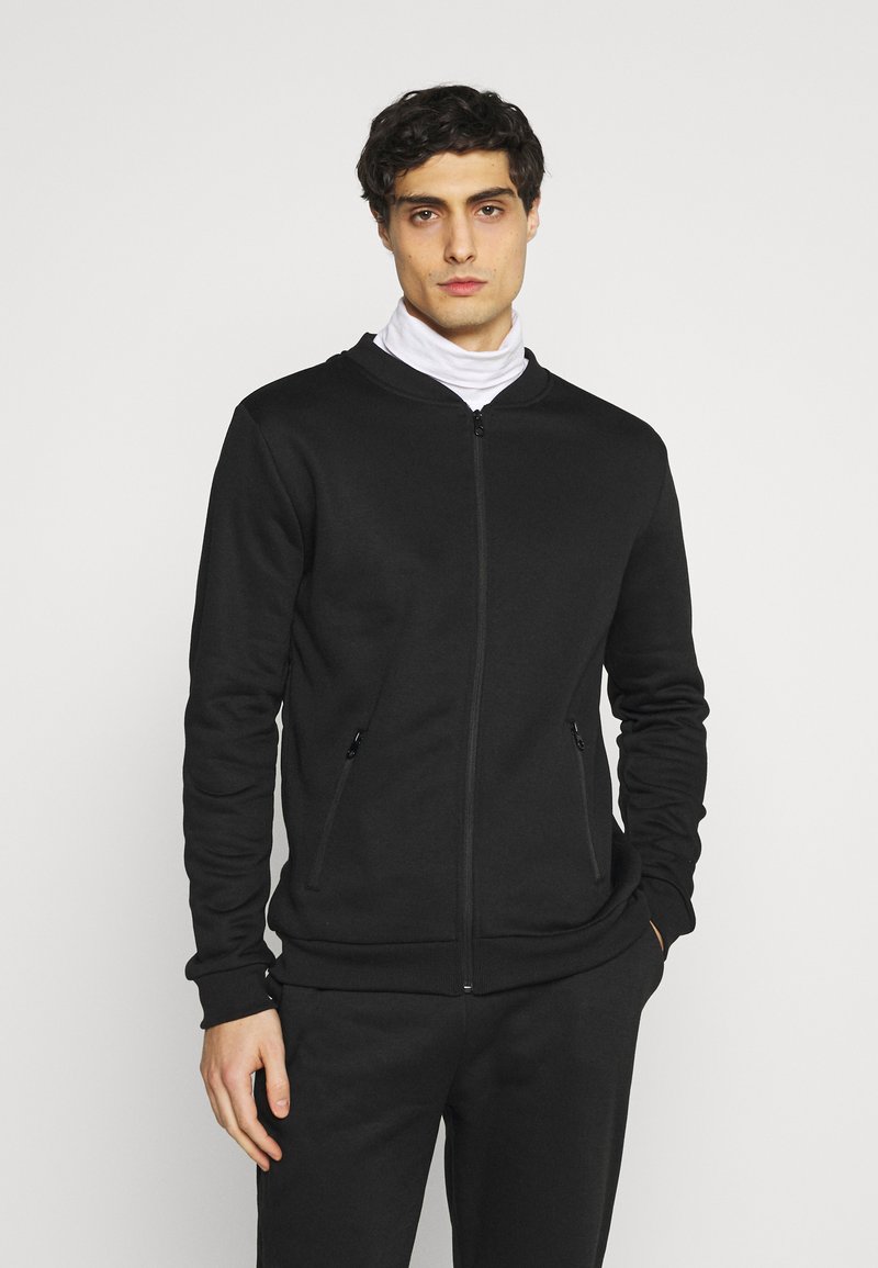 Herren Trainingsanzüge | Brave Soul GREYJOY SET Sweatjacke jet black/ dark charcoal marl/schwarz - OK12259 Herren Trainingsanzüge | Brave Soul GREYJOY SET Sweatjacke jet black/ dark charcoal marl/schwarz - OK12259