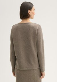 TOM TAILOR Pulover - cashew beige melange
