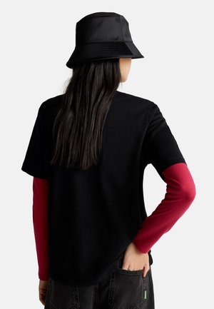 United Colors of Benetton CREW NECK  IN SLUB - T-Shirt basic - black