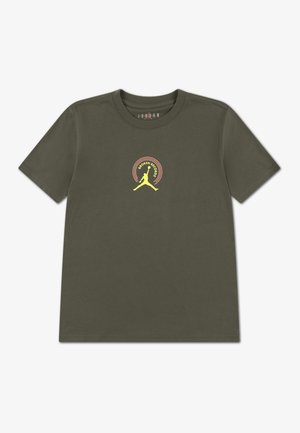 BROKEN RECORDS TEE - Tričko s potlačou - khaki