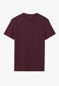 Pier One 5 PACK - T-shirts basic - dark blue/bordeaux/black