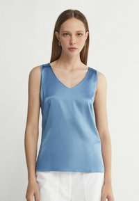 Falconeri V-NECK - Blus - Light Blue