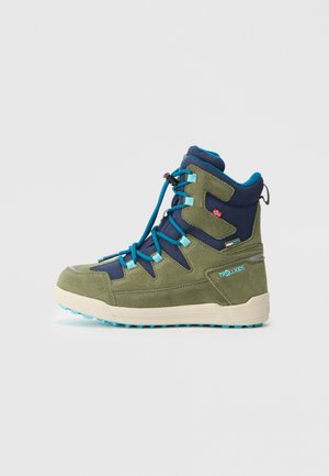 KIDS FINNMARK UNISEX - Vinterstøvler - pine green/mystic blue
