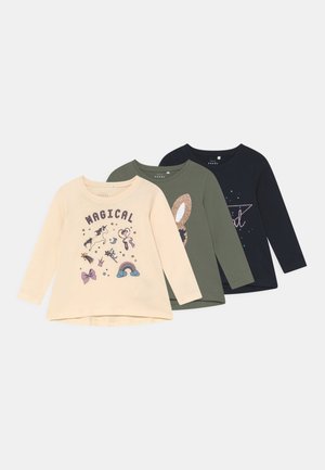 NMFVIOLET LOOSE 3 PACK - Long sleeved top - whitecap gray/blue/off white