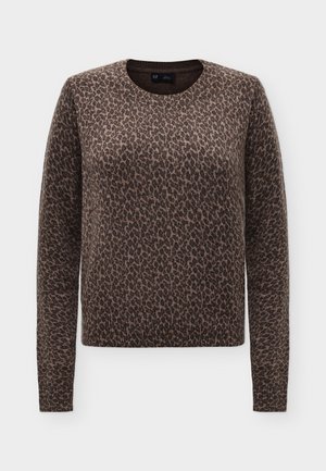 GAP, CASHSOFT CREW - Pullover - leopard