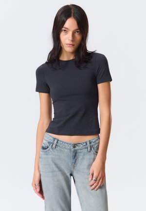 SLIM FITTED - T-shirts - dark blue