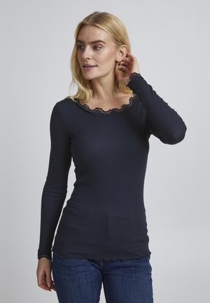 FRHIZAMOND - Long sleeved top - dark peacoat